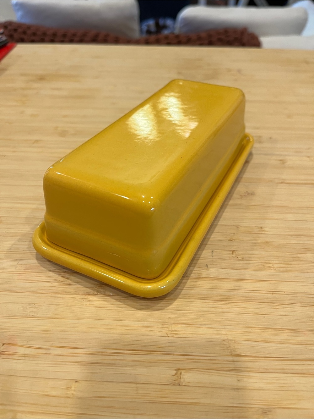 Emile Henry French Ceramic Butter Dish - Yellow - Picture 2 of 6